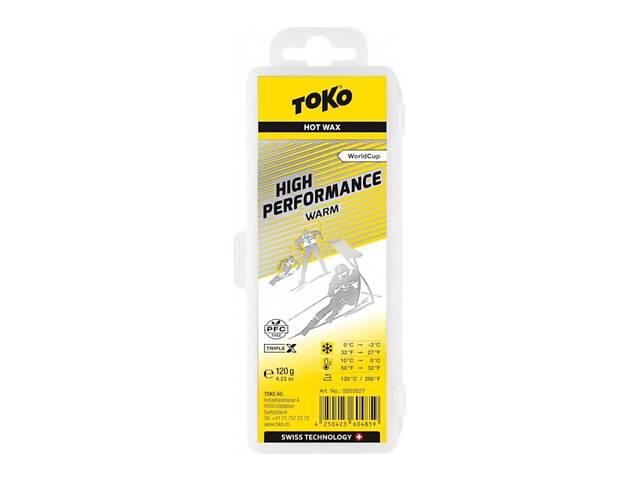 Парафин Toko WC High Performance Warm 120g (1052-550 3027) - Фото NaN