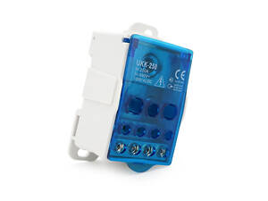 Паралельний розгалужувач-сплиттер проводів UKK250A, 11 виходів (латунь) 1х120мм2,2х35/5х16/4х10мм2, AC690V,