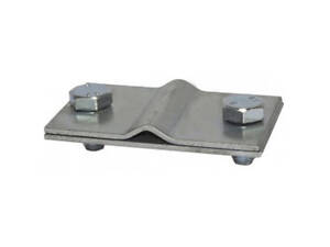 Паралельний з'єднувач прут ø8-10мм, смуга 40x4мм з 2-ма болтами оцинкована сталь [NG3112ZC] Jupiter ДКС