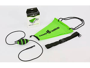 Парашют тормозной для плавания MadWave DRAG BAG M077605 Зеленый