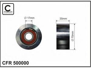 Паразитный ведущий ролик, поликлиновой ремень CAFFARO 500000