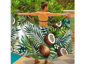 Парео пляжное с 3D принтом Coconut Breeze 31045 150х180 см