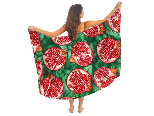 Парео пляжне з 3D принтом Juicy Ruby 31079 80х150 см - Фото 2