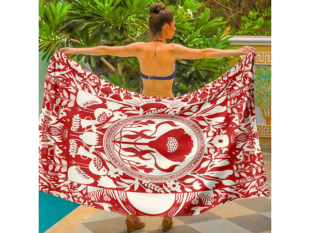 Парео пляжное с 3D принтом Ukrainian Bloom 31182 120х150 см - Фото 1