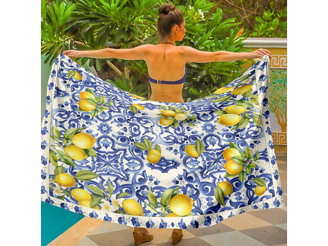 Парео пляжное с 3D принтом Sicilian Sun 31162 150х180 см - Фото 1