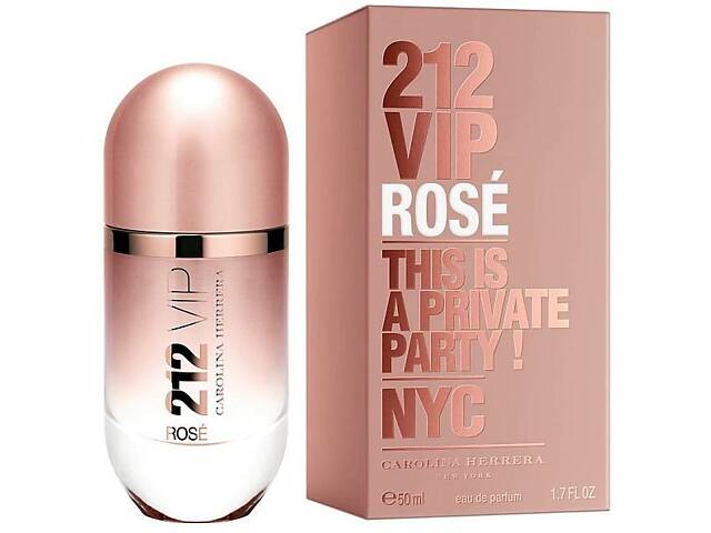Парфюмерная вода женская Carolina Herrera 212 Vip Rose 50 мл (00-00000620)