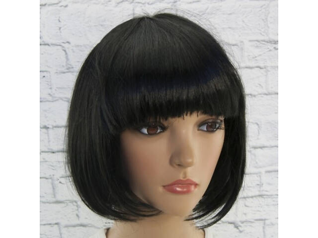 Перука Каре (чорний) - Фото 1
