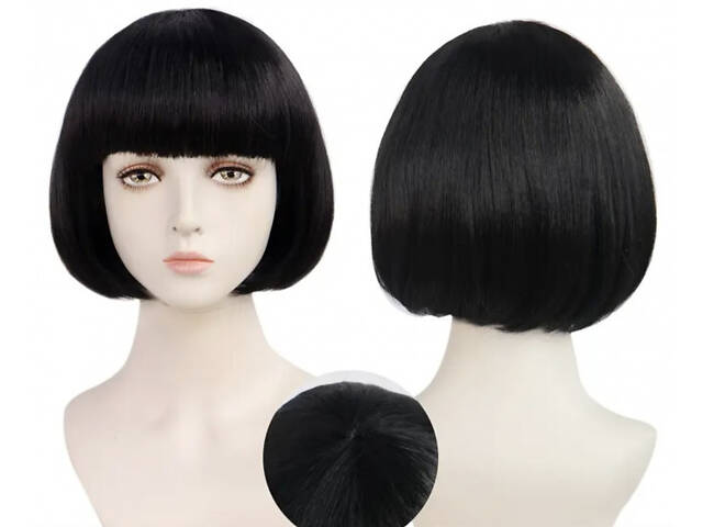 Перука Каре (чорний) - Фото 2