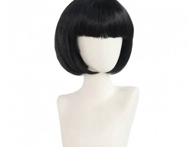 Перука Каре (чорний) - Фото 3