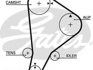 Пас ГРМ з довжиною кола понад 60 см, але не більш як 150см GATES 5118 на TOYOTA HIACE II Wagon (LH7_, LH5_, LH6_, YH7_,