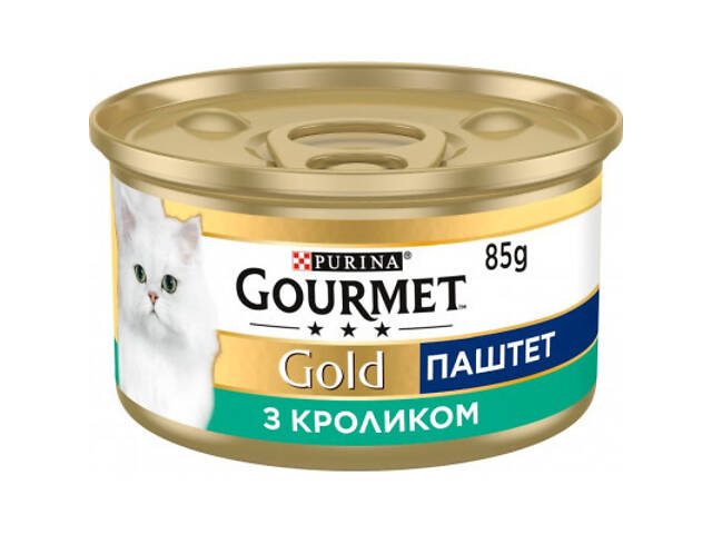 Паштет для котів Purina Gourmet Gold. З кроликом 85 г (7613033728747) - Фото 1