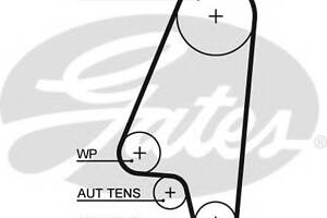 Пасок ГРМ Opel Astra,Vectra 1.4 8V, 1.6 8V 91-, Daewoo