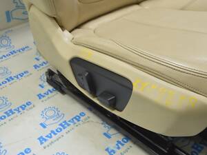 Пассажирское сидение BMW X1 F48 16-19 без airbag, электро, кожа беж, потерто (01) 52107314230