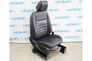 Пасажирське сидіння Ford C-max MK2 13-18 з airbag, механіч, шкіра чорна