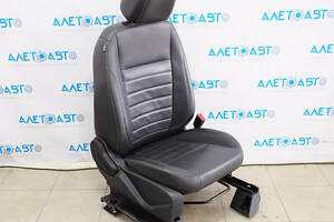 Пасажирське сидіння Ford C-max MK2 13-18 з airbag, механіч, шкіра чорна
