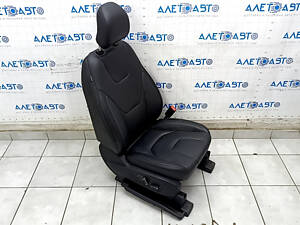 Пассажирское сидение Ford Edge 15- с airbag, электро, подогрев, кожа черная, Titanium, под чистку, ржавое снизу, тычка н