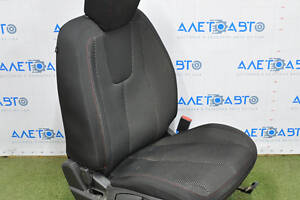 Пассажирское сидение GMC Terrain 14-17 без airbag, мех, тряпка черн, красн строчка