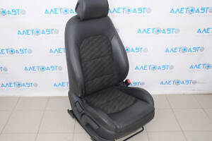 Пассажирское сидение Hyundai Sonata 15-17 без airbag, механич, кожа черн