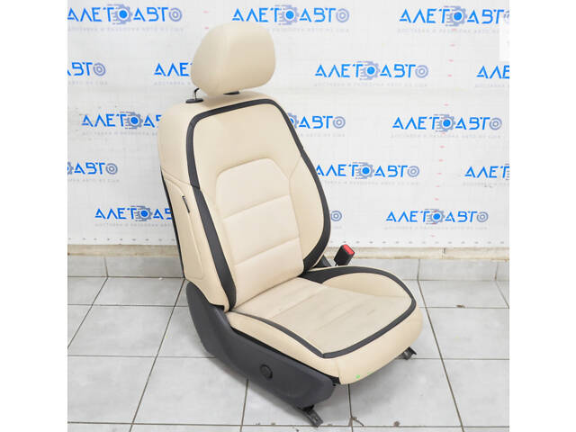 Пасажирське сидіння Infiniti QX30 17- без airbag, електро, комбінована шкіра + ганчірка беж, під хімч
