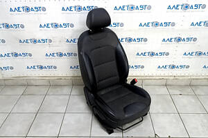 Пасажирське сидіння Kia Niro 17-22 HEV, PHEV з airbag, комбіноване, чорне, механічне, підігрів, подряпини на пла