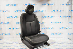 Пассажирское сидение Nissan Leaf 13-17 без airbag, механич, подогрев, кожа черн