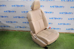 Пасажирське сидіння Nissan Rogue 14-20 airbag, механіч, шкіра беж