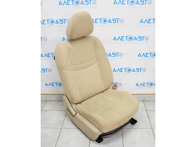 Пасажирське сидіння Nissan Rogue 14-20 без airbag, механіч, ганчірка беж