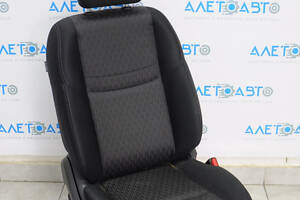 Пассажирское сидение Nissan Rogue 14-20 без airbag, механич, тряпка черн