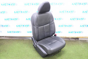 Пасажирське сидіння Nissan Rogue 14-20 з airbag, механіч, шкіра чорна