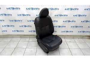 Пассажирское сидение Nissan Rogue 14-20 с airbag, механич, кожа черное, с подогревом