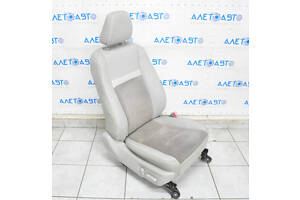 Пассажирское сидение Toyota Camry v50 12-14 usa без airbag, электро, подогрев, кожа серая + замш, под химчистку