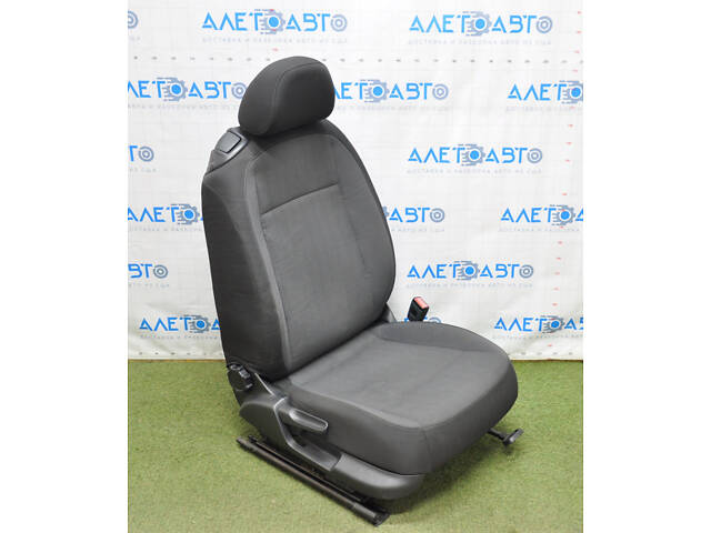 Пасажирське сидіння VW Beetle 12-19 без airbag, механіч, ганчірка чорн з сірою вставкою
