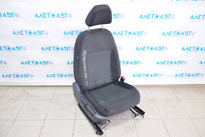 Пасажирське сидіння VW Passat b8 16-19 USA без airbag, механіч, ганчірка чорн