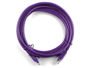 Патч-корд литой RITAR, UTP, RJ45, Cat.5e, 25m, фиолетовый, Cu (медь)
