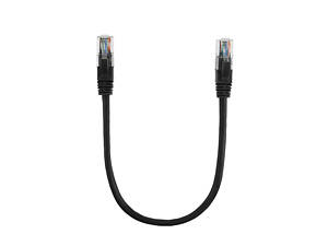 Патч-корд литой RITAR, UTP, RJ45, Cat.6, 0.5m, черный, Cu (медь)