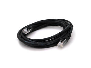 Патч-корд литой RITAR, UTP, RJ45, Cat.6, 2m, черный, Cu (медь)