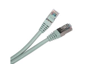 Патч-корд серый FTP, 1 м, кат. 5e