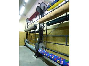 Патерностери.Стелажі для рулонів лінолеуму та ковроліну.