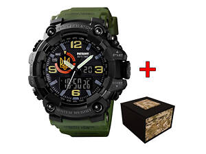 Patriot 002AGUAGD Тризуб золото Зеленые + Коробка.