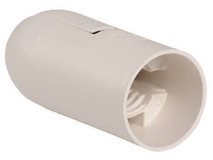 Патрон E14 подвесной 57х26mm пластик белый [EPP20-02-01-K01] Ппл14-02-К02 UEC