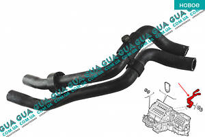 Патрубок / шланг радиатора печки ( трубка ) DNF118TT Fiat / ФИАТ DOBLO 2000-2005 / ДОБЛО 00-05, Fiat / ФИАТ DOBLO 2005-