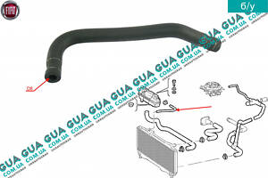 Патрубок / шланг системы охлаждения ( трубка от радиатора к расширительному бачку ) 7770329 Fiat / ФИАТ PUNTO 1999- / ПУ