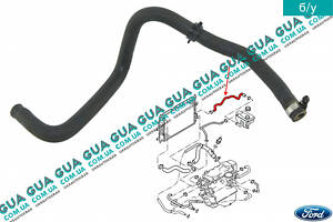 Патрубок/шланг системи охолодження ( трубка від радіатора до розширювального бачка ) 91AB18K580 Ford/ФОРД ESCORT 1992-1