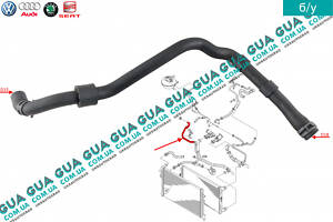Патрубок/шланг системи охолодження ( трубка розширювального бачка ) 5Q0122051BJ Audi/АУДІ A3 2003-, Seat/СЕАТ LEON