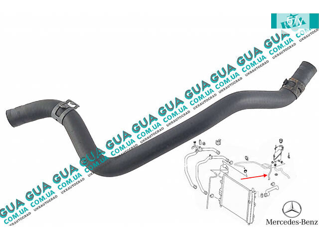 Патрубок / шланг системы охлаждения ( трубка расширительного бачка ) W168 A1685011325 Mercedes / МЕРСЕДЕС A-CLASS 1997-2