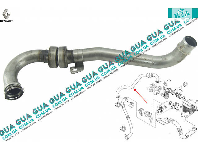 Патрубок ( трубка ) интеркулера от турбины к радиатору 8200276297 Renault / РЕНО MEGANE II / МЭГАН 2, Renault / РЕНО SCE