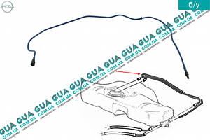 Патрубок / трубка ( возврата топлива ) топливной системы ( к датчику уровня топлива в баке ) 90531133 Opel / ОПЕЛЬ ASTR