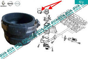 Патрубок ( трубка воздуха от коллектора к клапану егр / egr ) 8200013368 Nissan / НИССАН INTERSTAR 1998-2010 / ИНТЭРСТА