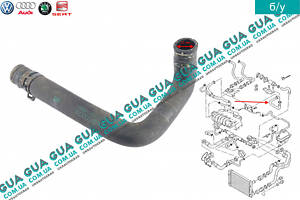 Патрубок / трубка системы охлаждения ( к дополнительному водяному насосу ) 3B0121073H VW / ВОЛЬКС ВАГЕН PASSAT 1997-2005