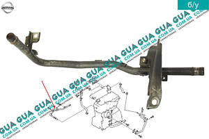Патрубок / трубка системы охлаждения ( метал ) 14053WD000 Nissan / НИССАН ALMERA N16 / АЛЬМЭРА Н16